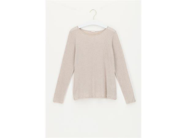 PERFECT LINE CASHMERE T-SHIRT L/SL MRL  Beige