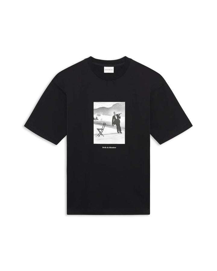 Le T-Shirt Ice Skating Waiter  Black