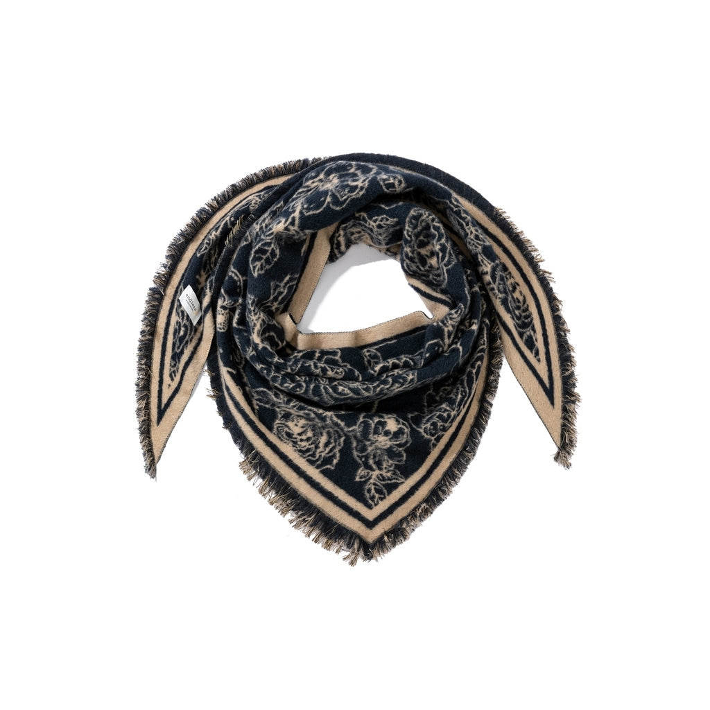 Tibet Rag sjal Marine