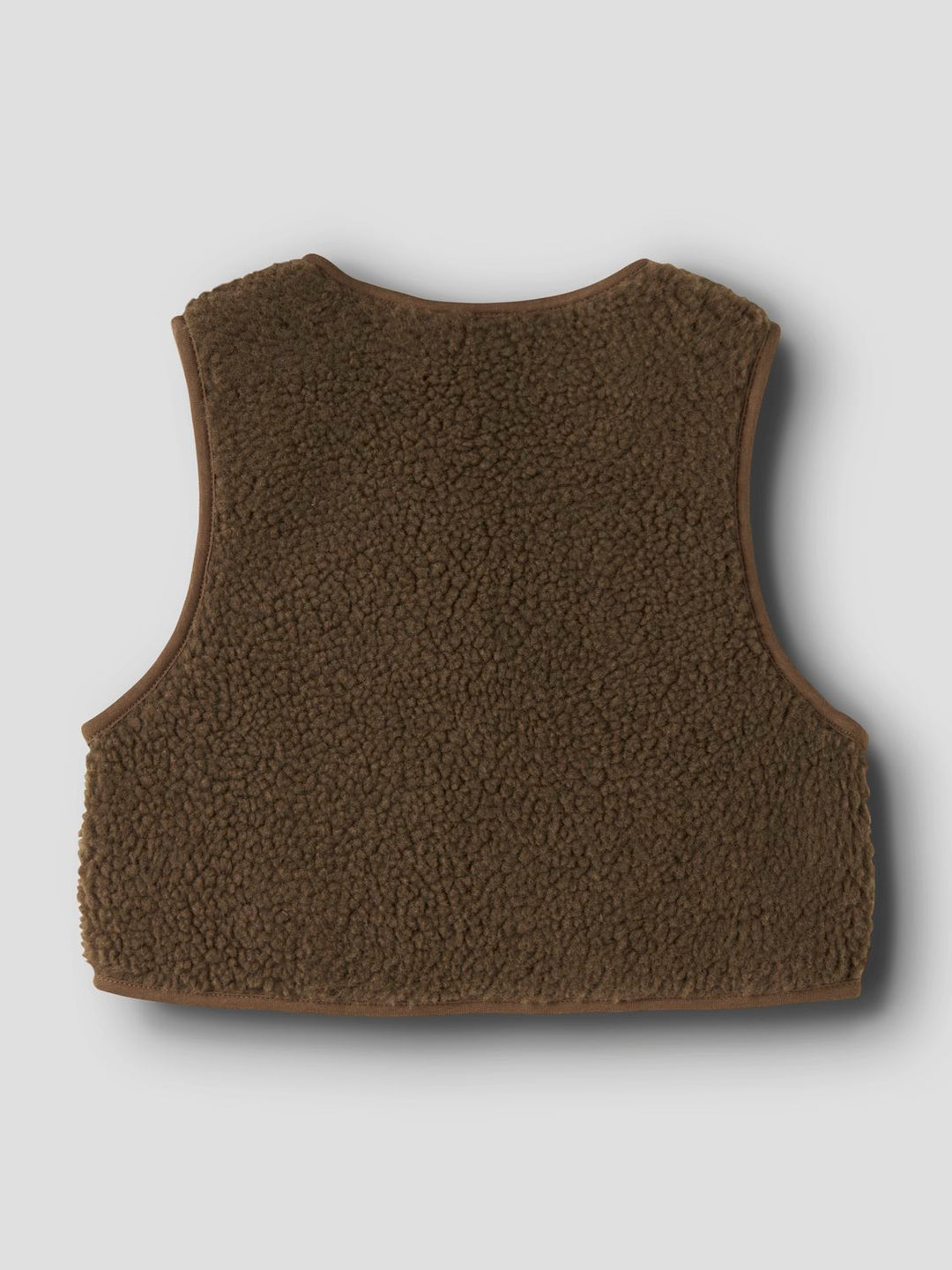 Nmnjono Rlx Sherpa Vest Lil  Mellombrun
