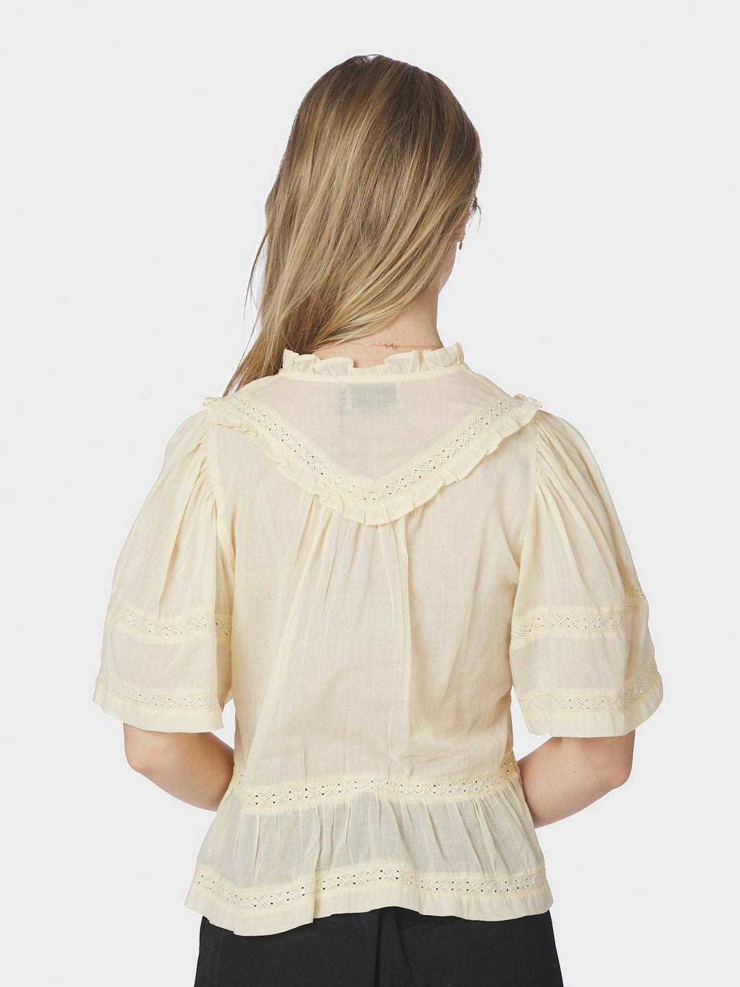 Evienne S Voile Top  Butter Yellow