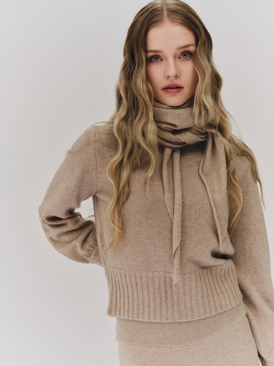 Ronja Cashmere Scarf Beige