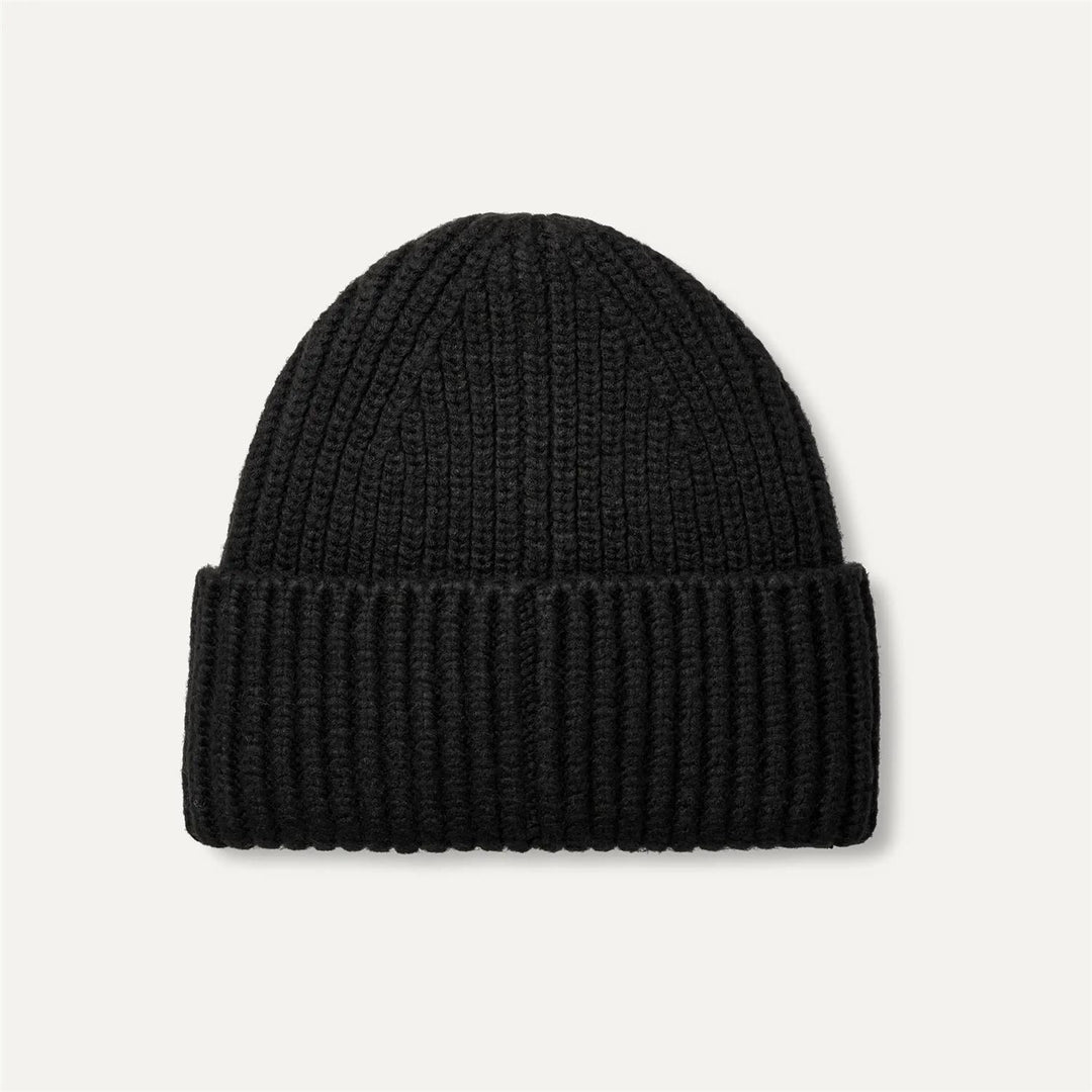 Chunky Rib beanie  Black