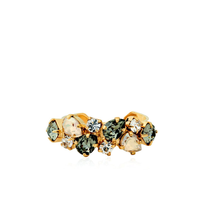 GABRIELLA RING GOLD  Black Golden Combo