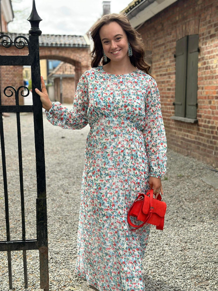 Blossom Long Dress  Flower Print