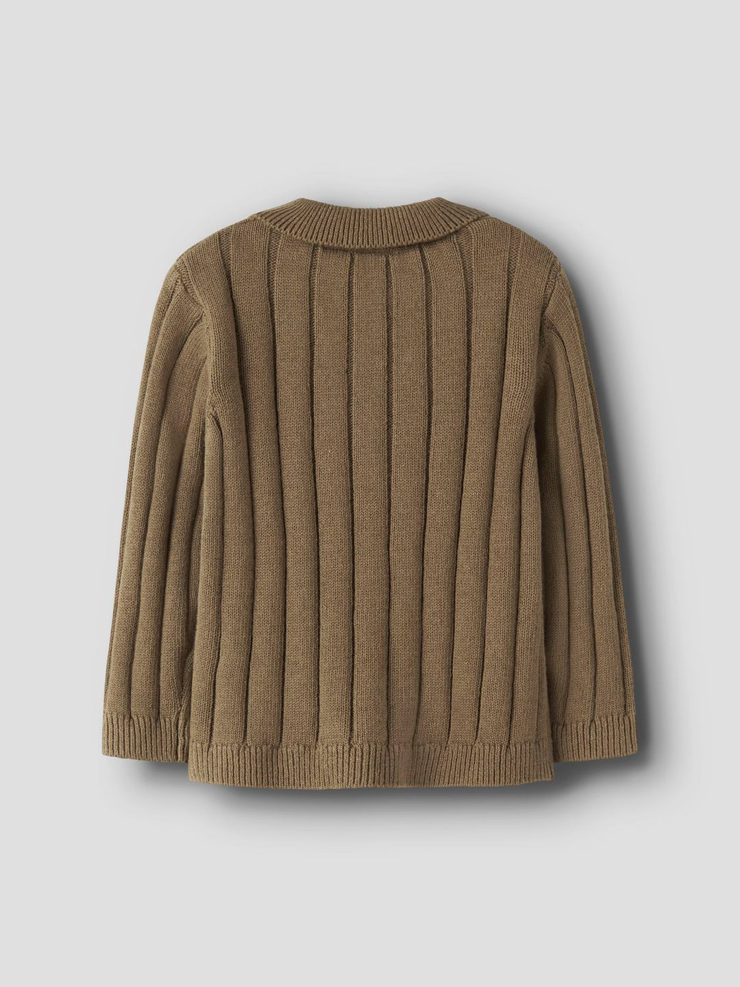 Nmmlomon Ls Loose Knit Polo Lil  Lysebrun