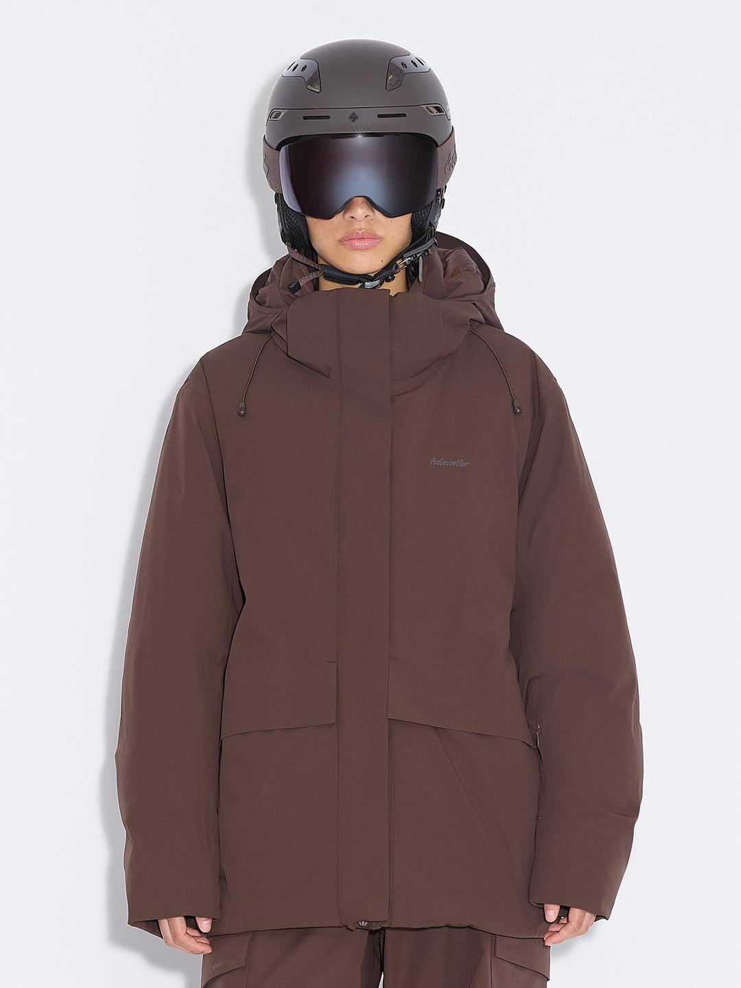 W Tryvann Down Jacket 25-04_ski  Dk. Brown