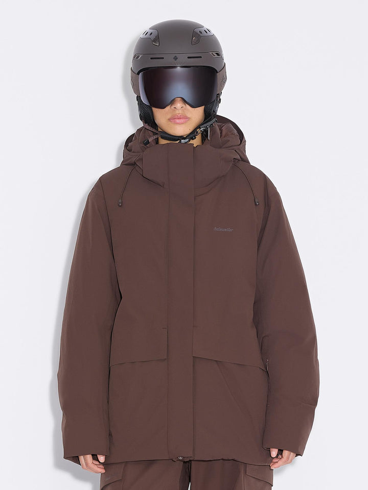 W Tryvann Down Jacket 25-04_ski  Dk. Brown