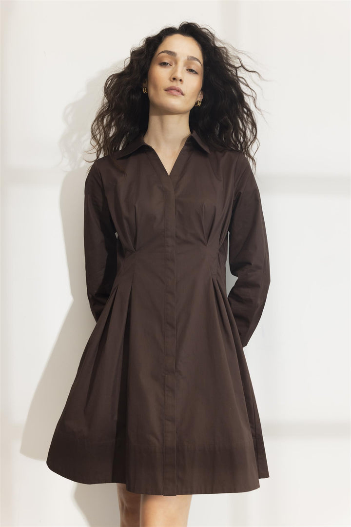 Emira Dress  Brown