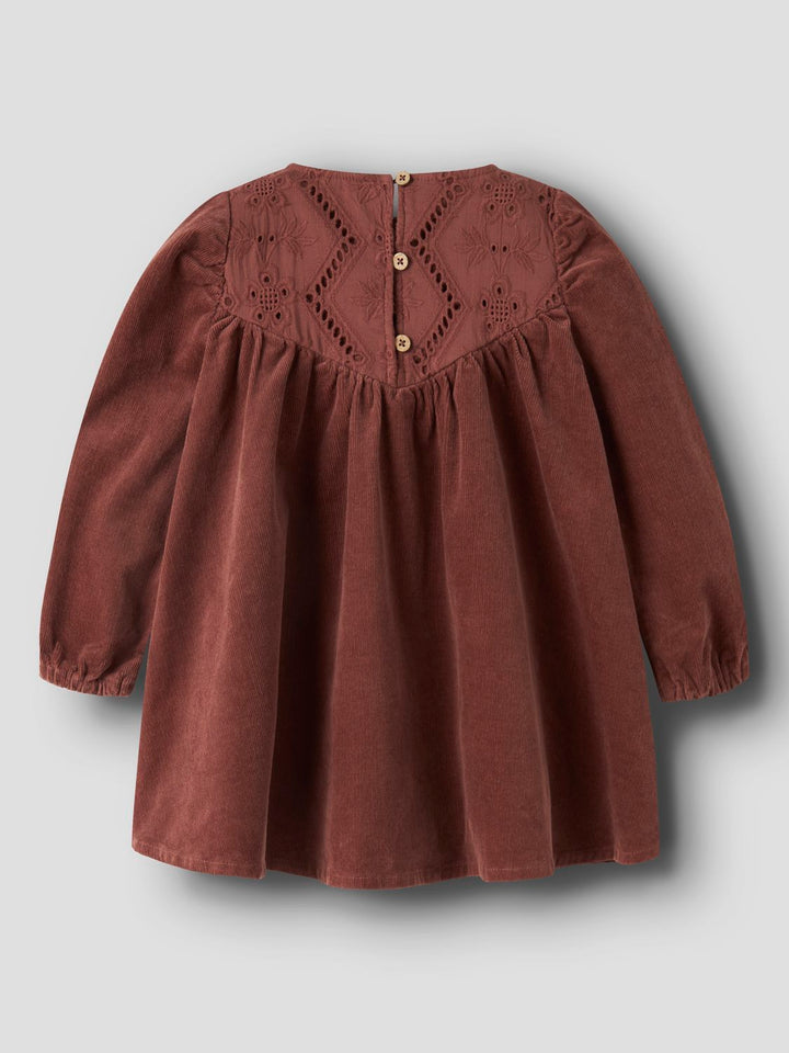 Onellas Loose Cord Dress  Mellombrun