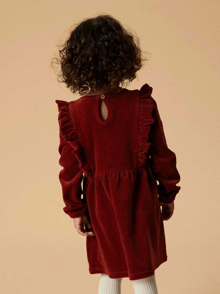 NMFSAGA SAG LS DRESS LIL  Mellomrød
