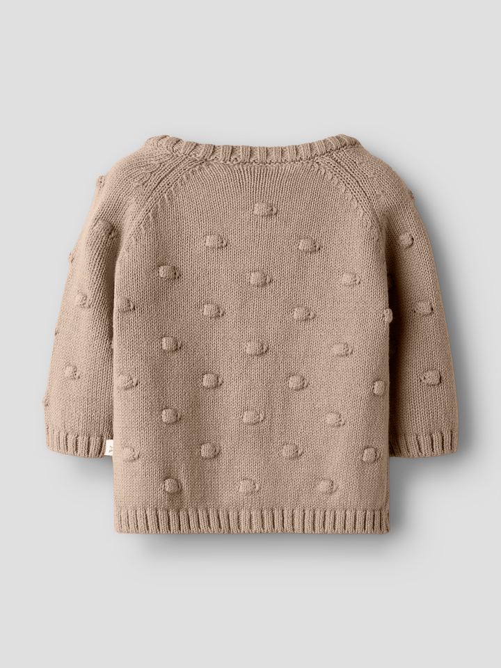 Nbngable Ls Knit Card Lil  Lysegrå