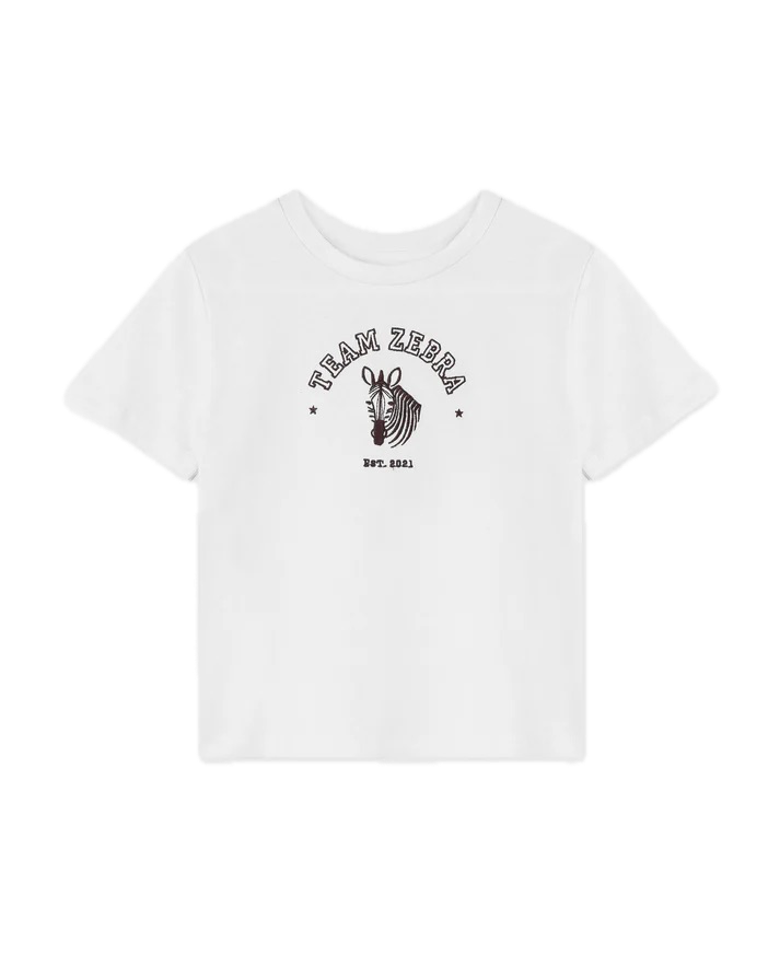 SOMMER ZEBRA T-SHIRT  Cloud Dancer