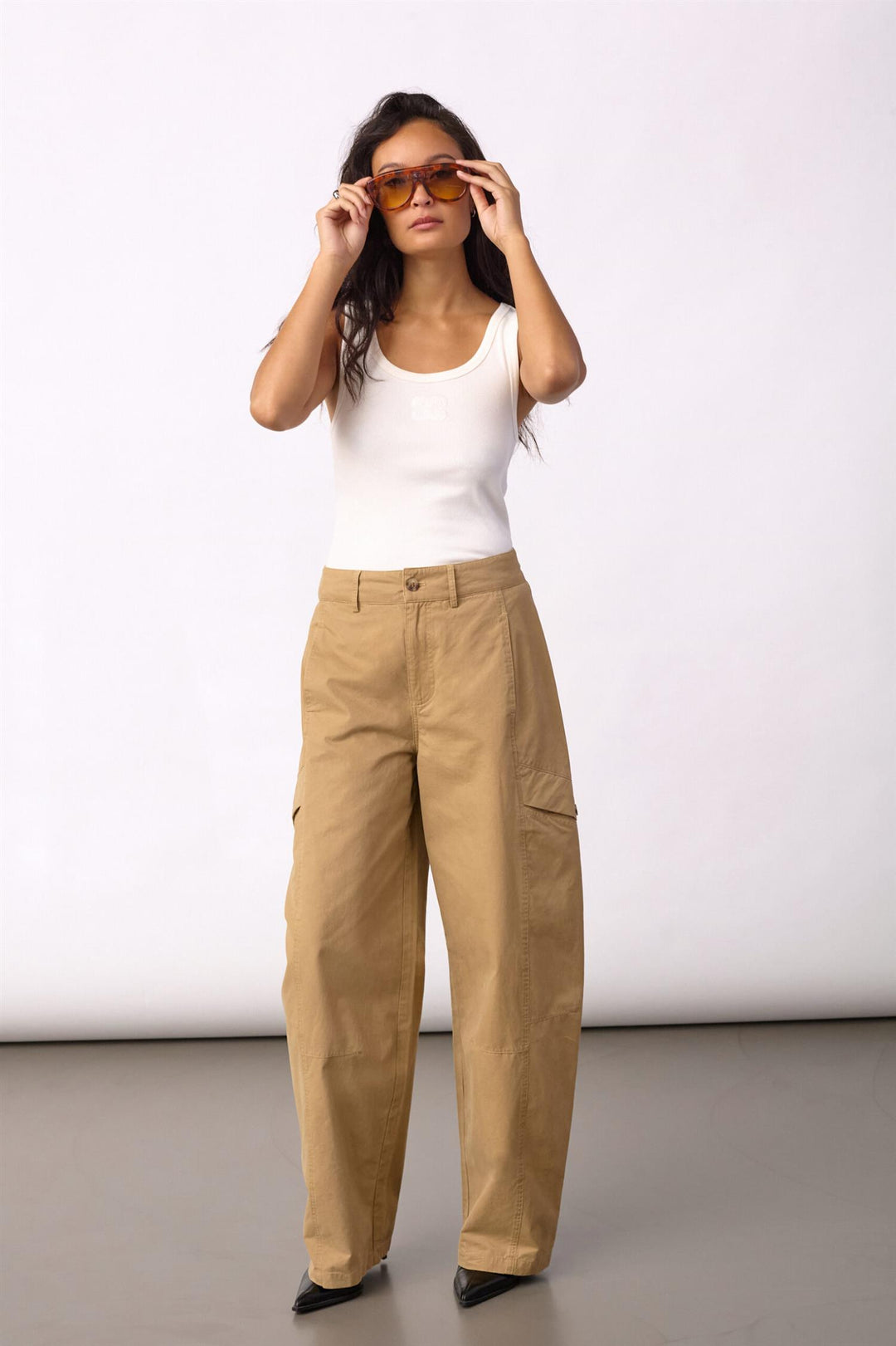 EvelynCC Barrel Pant  Sand