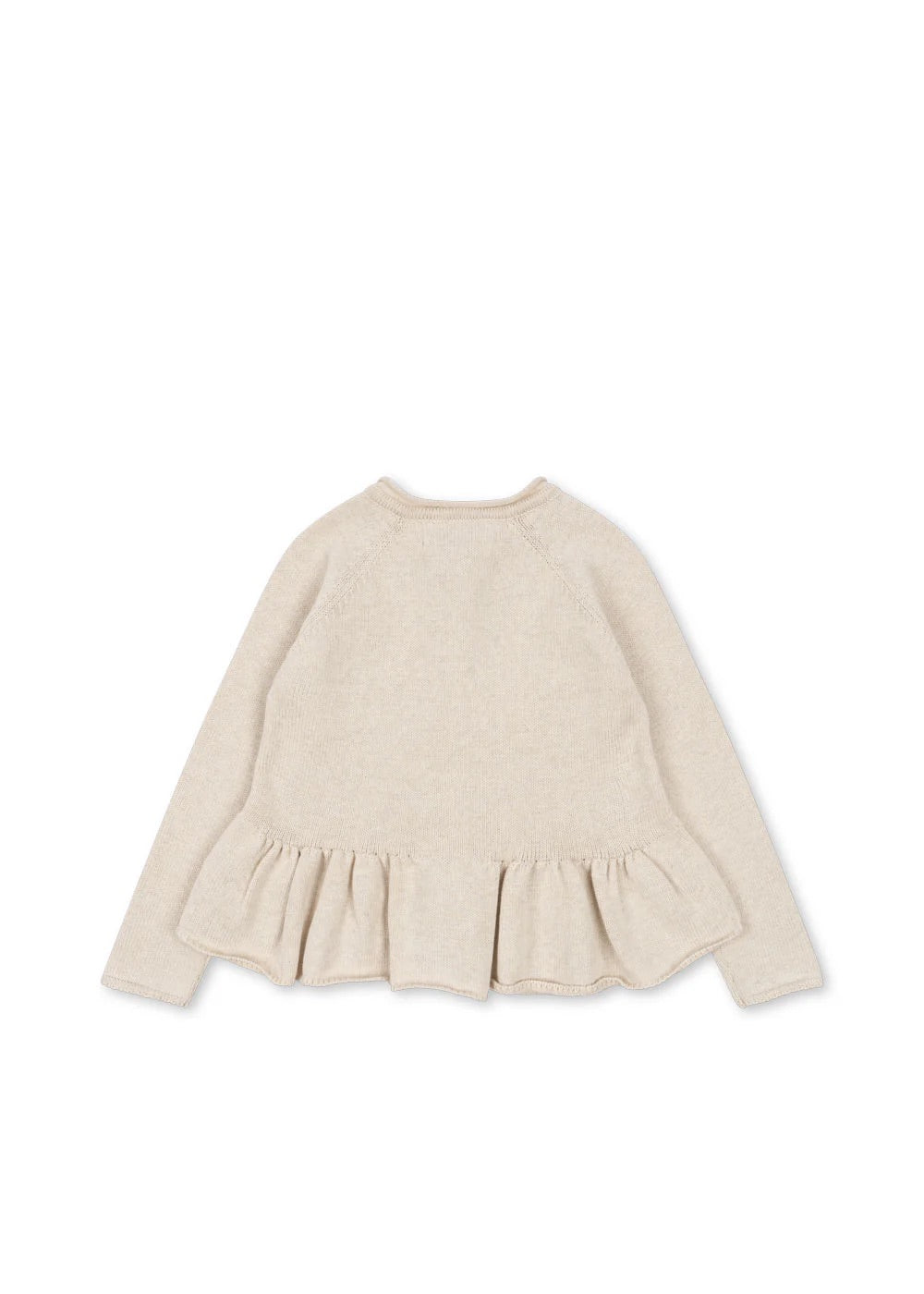 CABBY FRILL CARDIGAN  Off White Melange