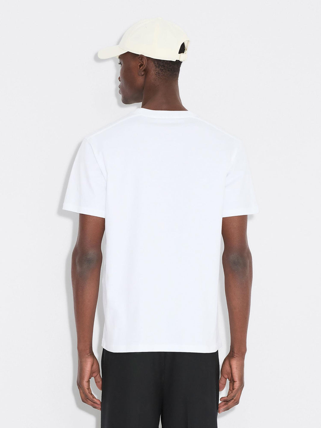 Tucker Embroidery Tee  White