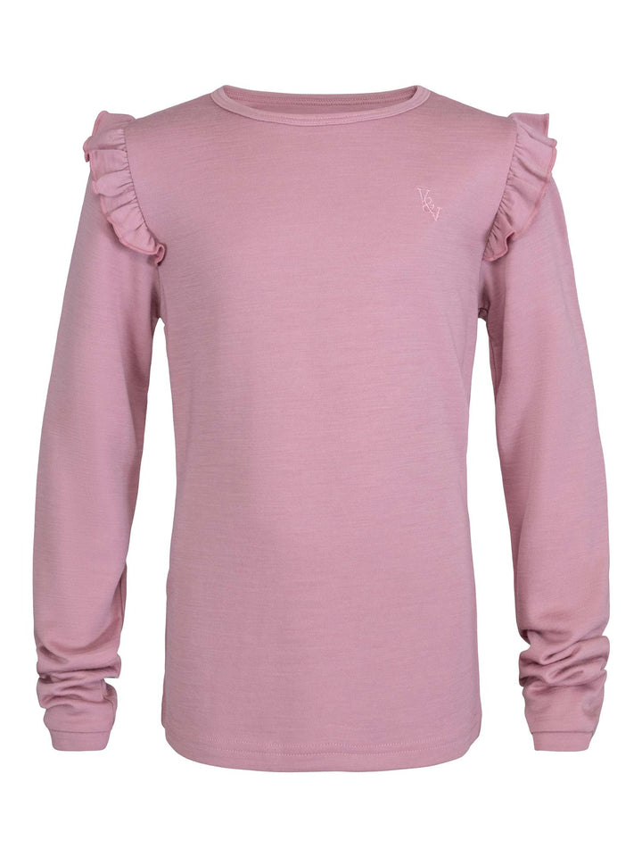 Dis genser i merinoull og bambus  Light Mauve