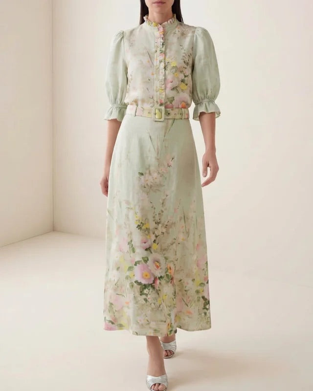Linen Maxi Skirt  Harmony