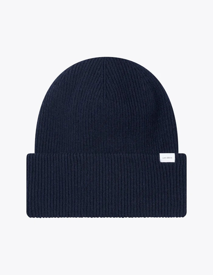 Wayne Wool Beanie  Dark Navy