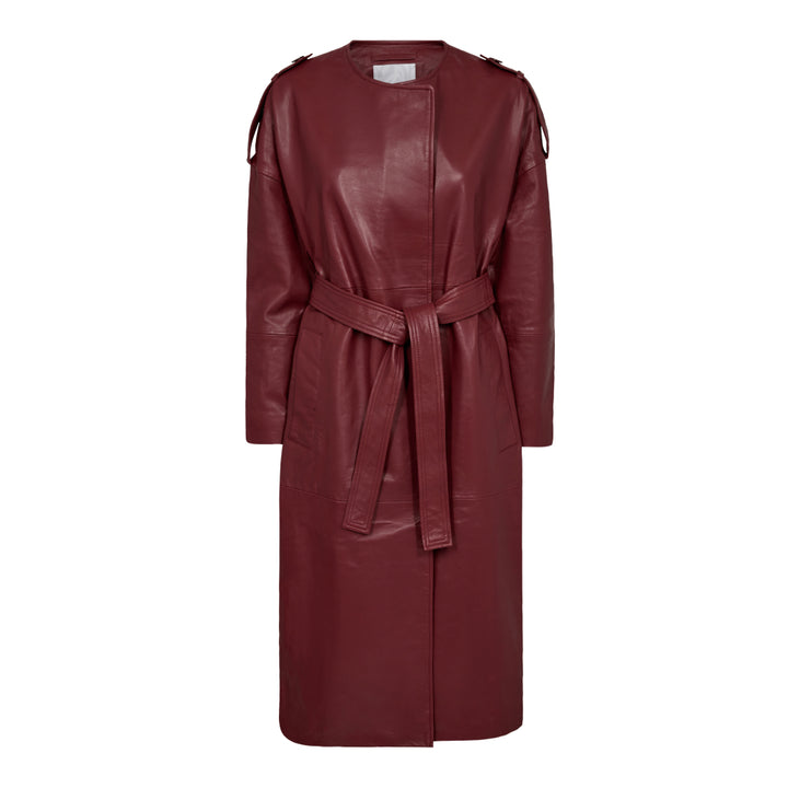 PhoebeCC LEATHER WRAP DRESS  Heart