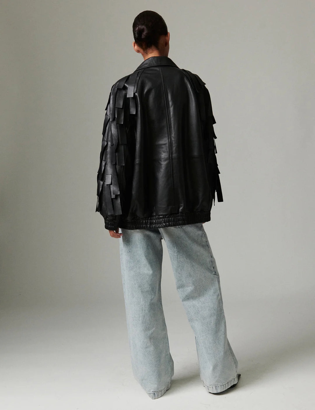 Rafia soft lamb leather  Svart