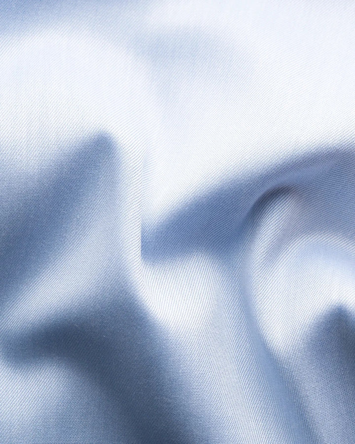 Floral Effect Signature Twill Shirt  Light Blue