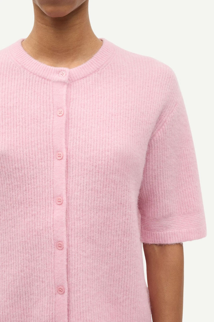 Saanoura Ss Cardigan  Bleached Mauve