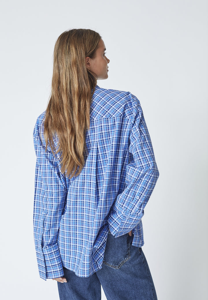 AngelicaCC Check Shirt  Blue