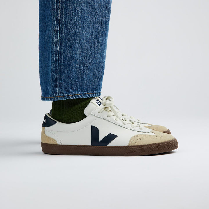 Volley Leather  White_Nautico_Bark