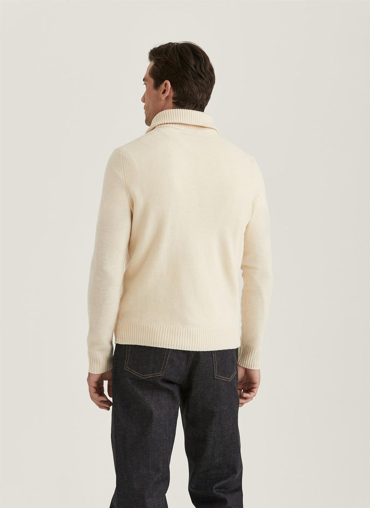 Hertford Half Zip  Off White