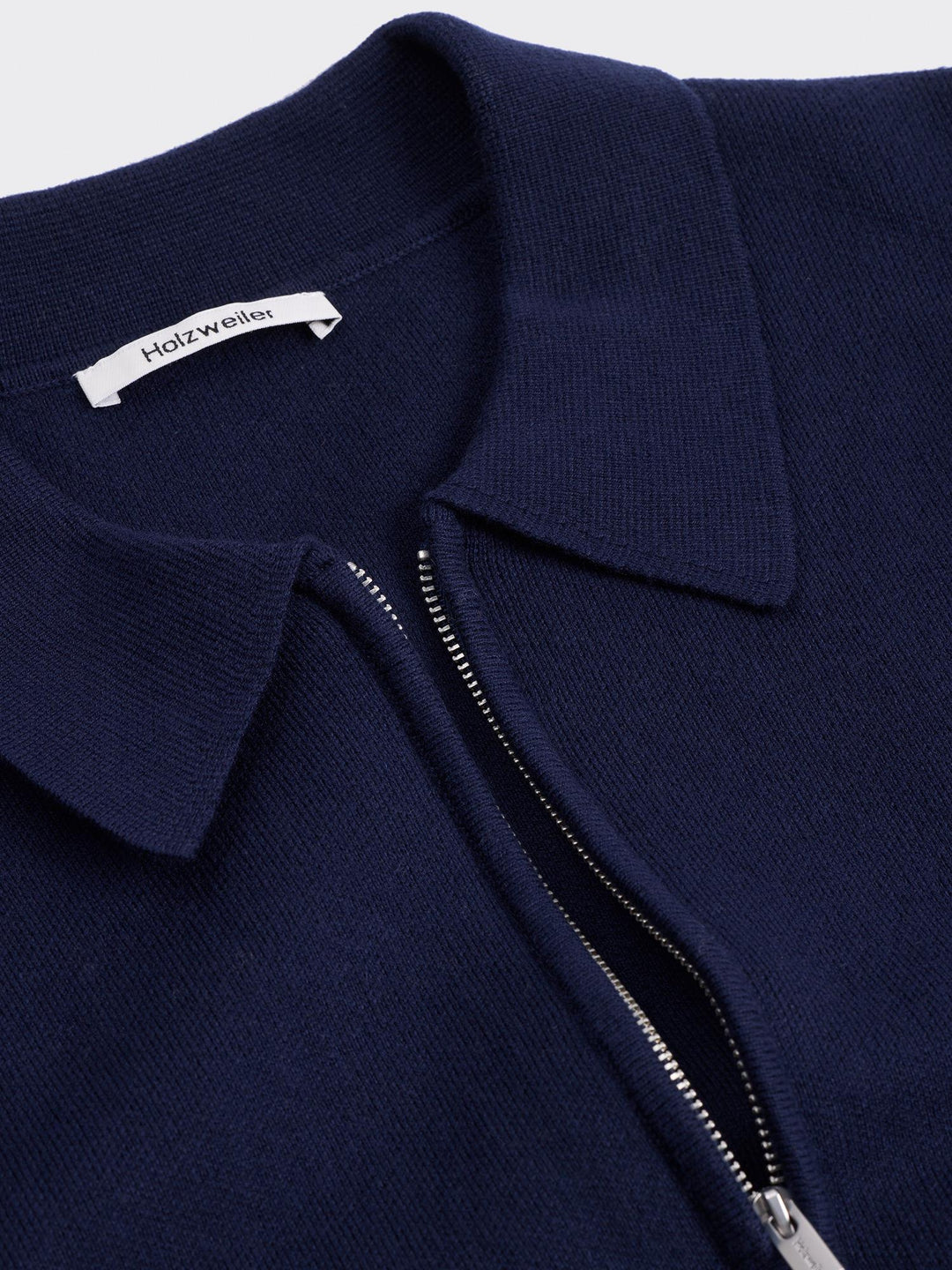 Summer Knit Zip Through  Navy