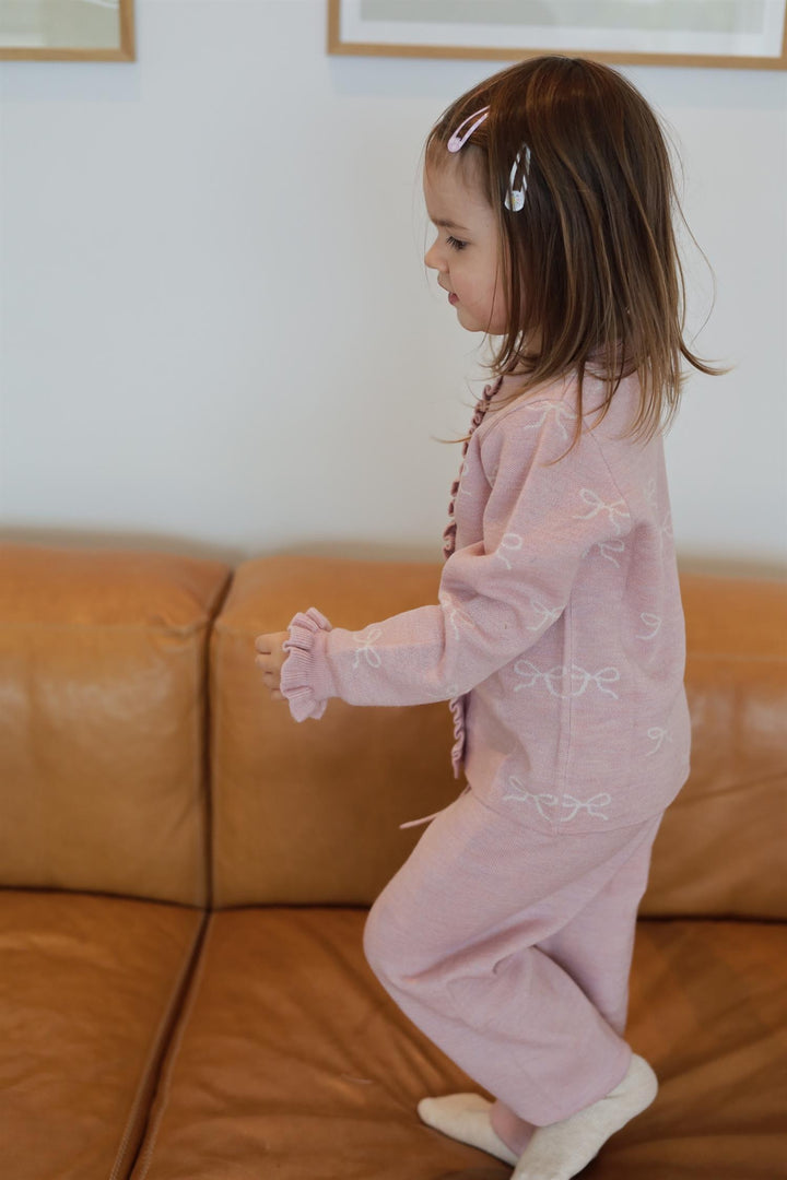 Lani strikket jakke  Soft Pink