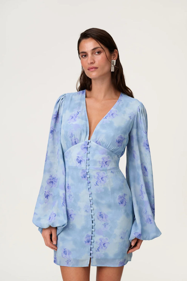 Florence Mini Dress  Pale Blue