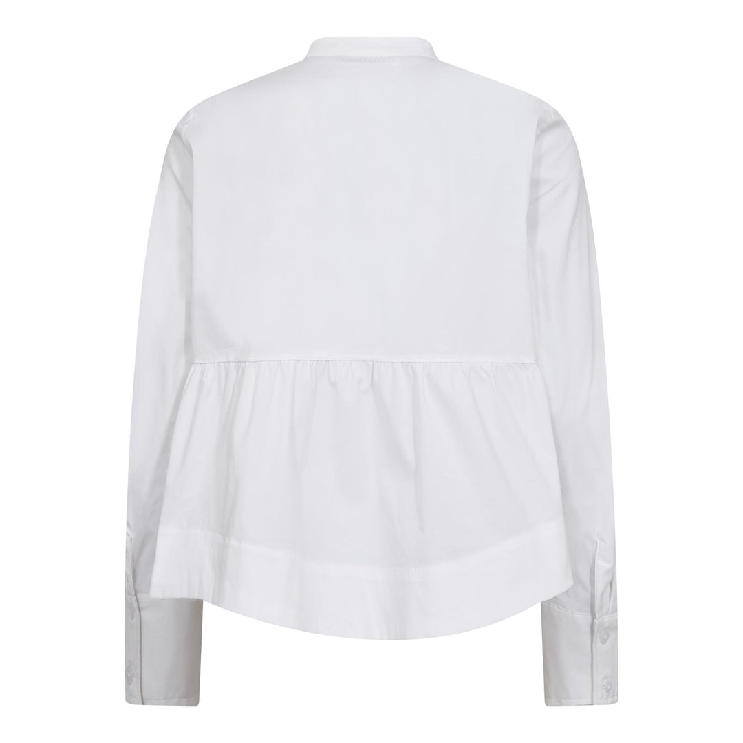 PoppyCC LS Flare Blouse  White