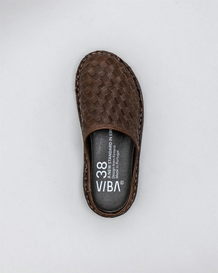 Viba Roma Woven Leather  Cocoa Brown