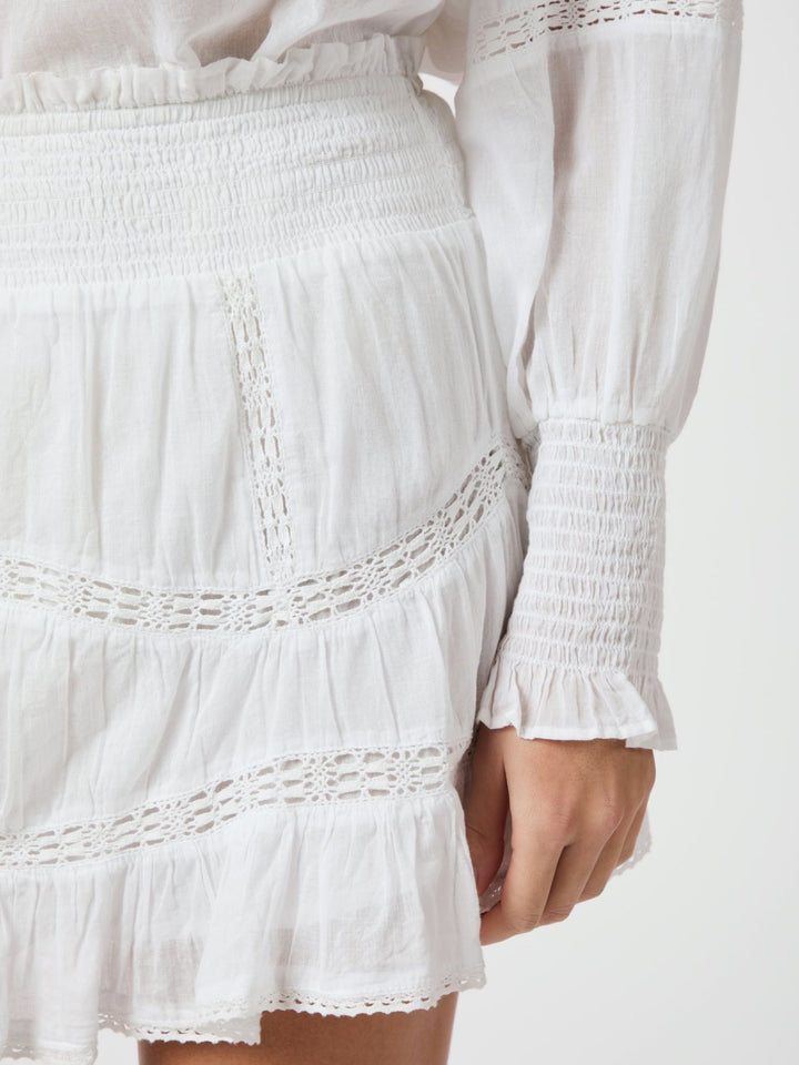 Robby S Voile Skirt  White