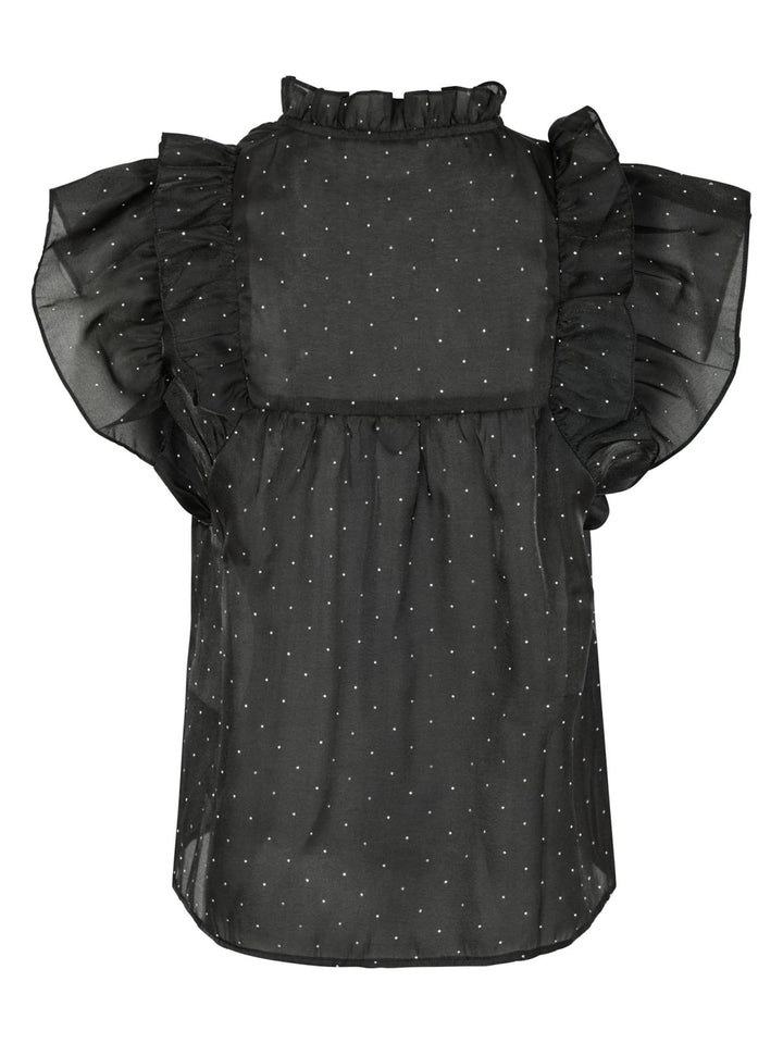 Jayla Bedazzled Top  Black