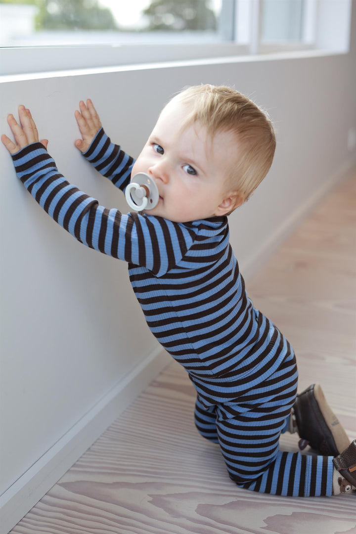 Plain Body LS  Blue Heaven Stripe