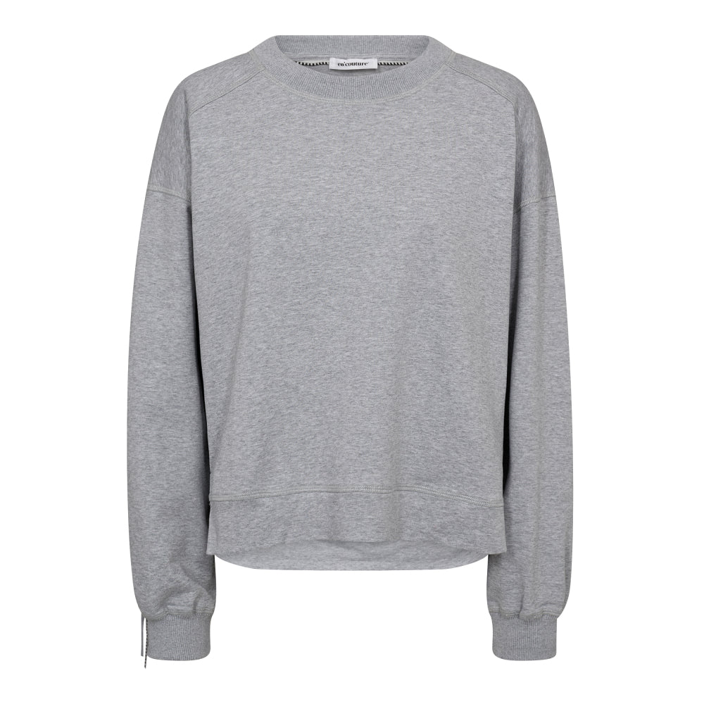 StudCC Fringe Sweat  Light Grey