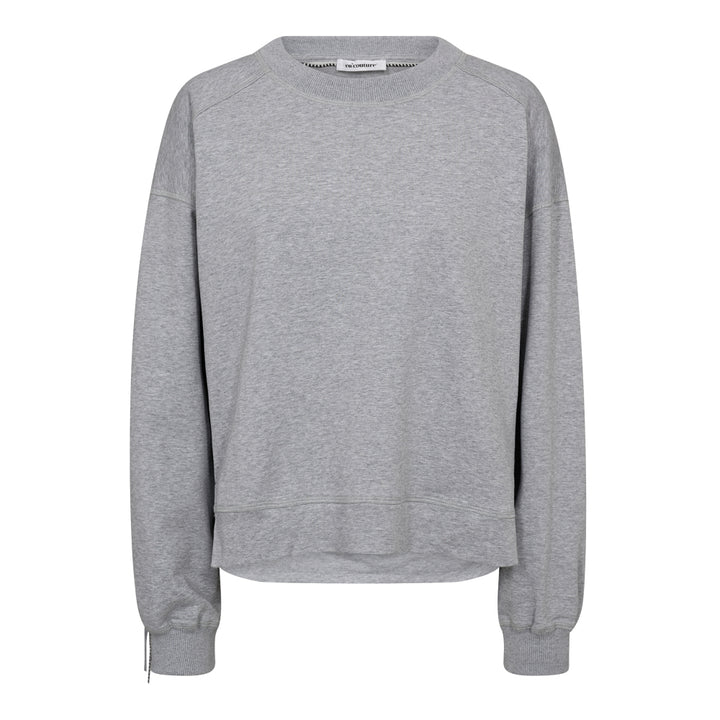 StudCC Fringe Sweat  Light Grey