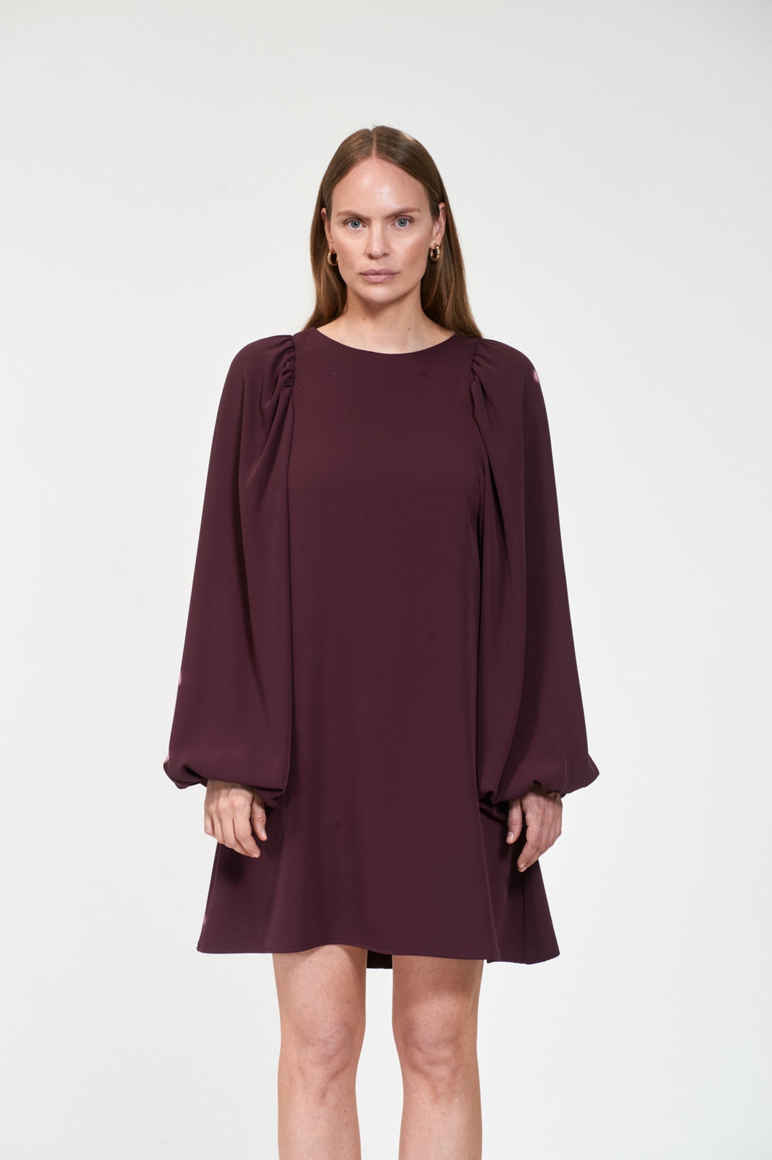 VALERIA Crepe  Dk Burgundy