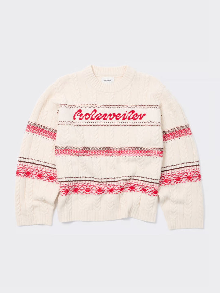 W. Holzweiler Logo Crew  Red Mix