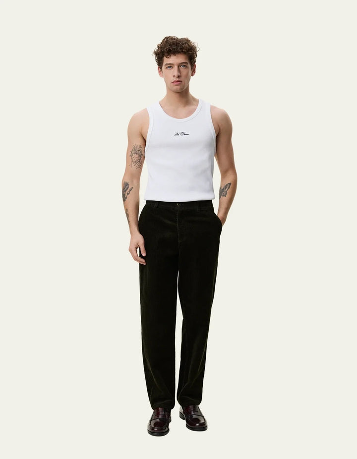 Corduroy Tapered Pants  Rosin Green