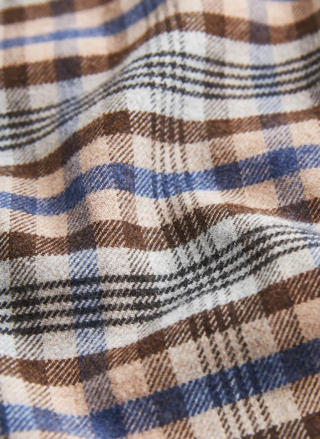 Flannel Check Shirt-Slim Fit  Brown