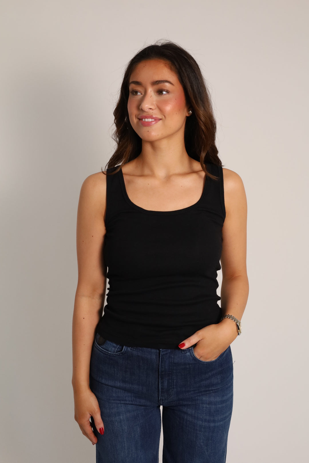 Saamanza Tank Top 7542 Black