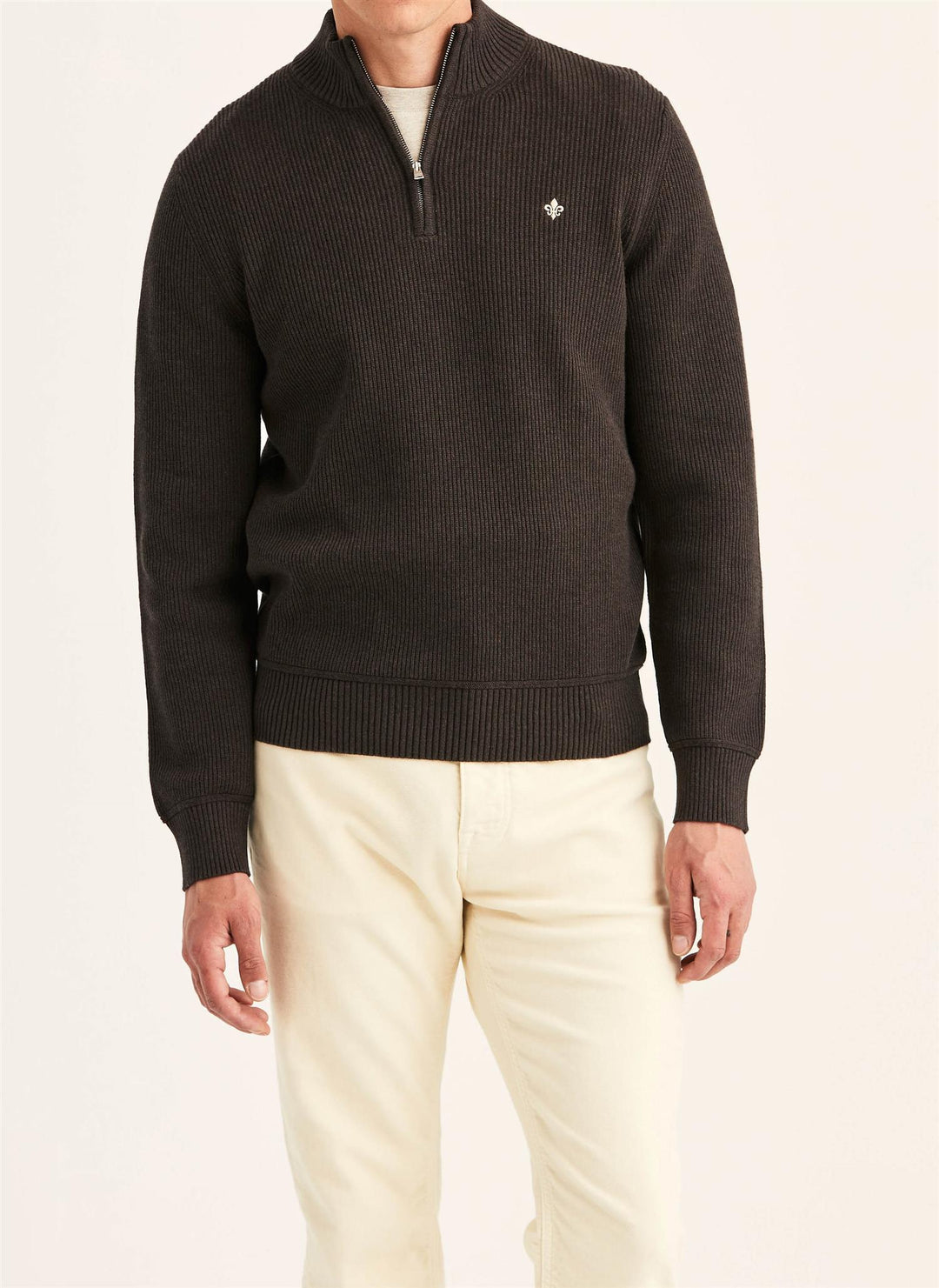 Colin Half Zip  Brown