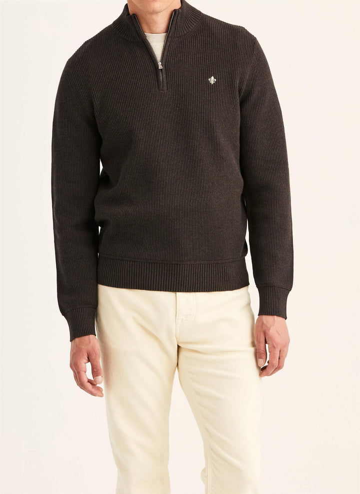 Colin Half Zip  Brown