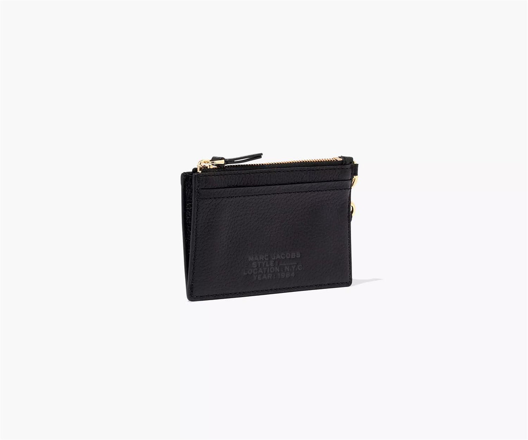 THE TOP ZIP WRISTLET WALLET  Black