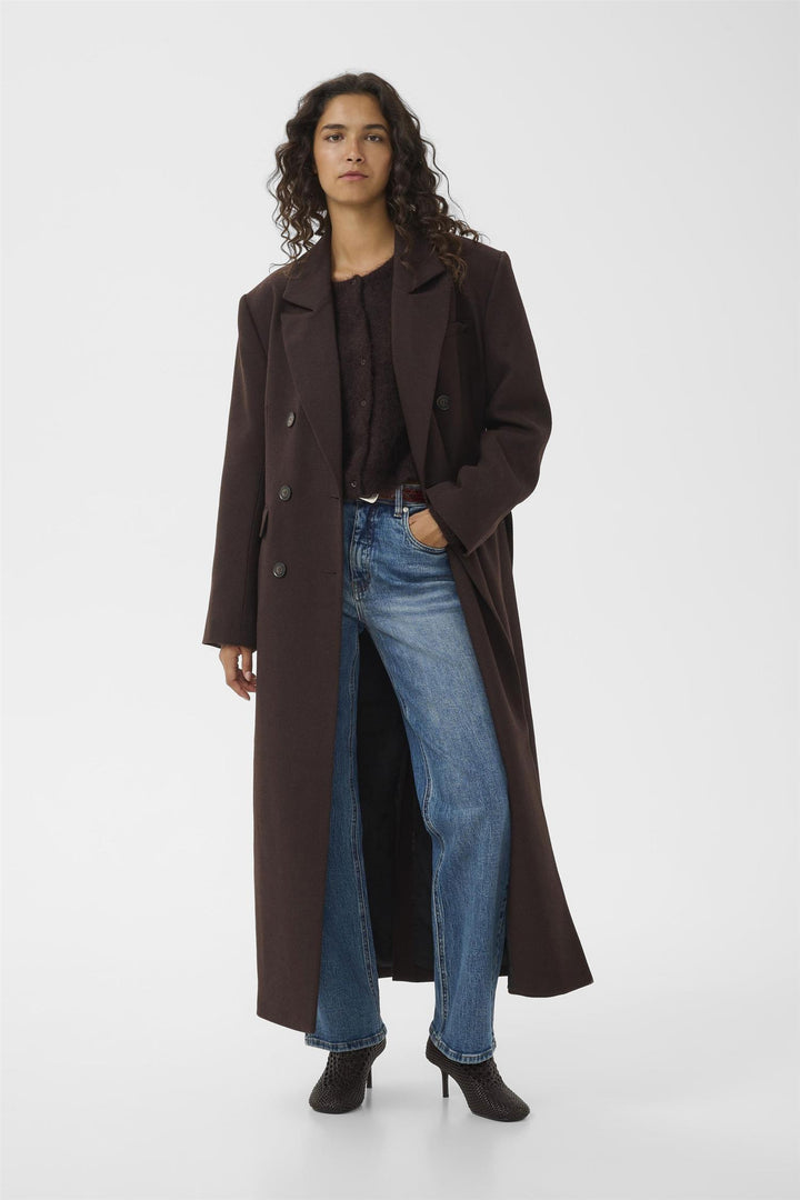 Gzvenja Long Coat  Ganache