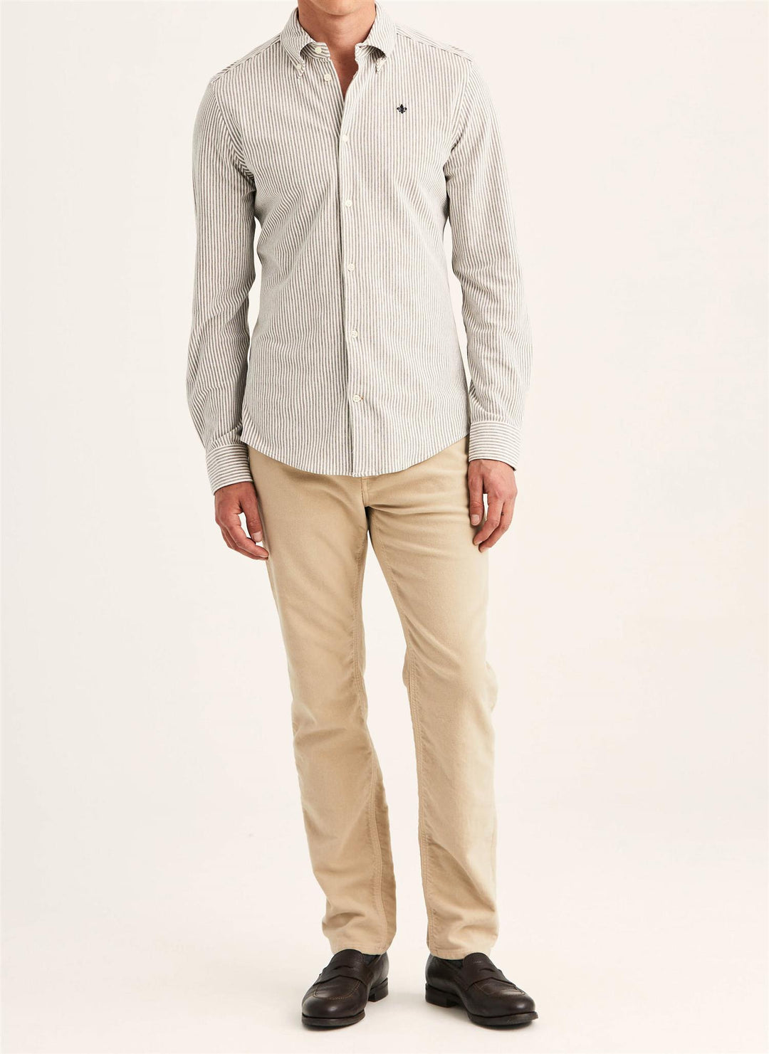 Camden Piqué Shirt  Brown